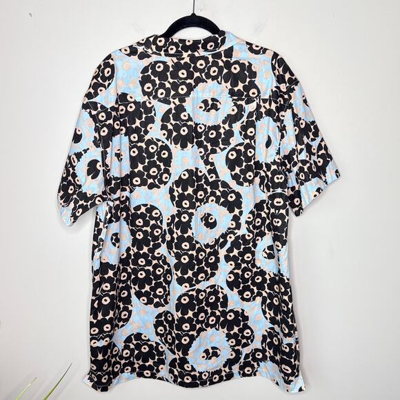 NEW Boozelele Men's Funky Flower Print 100% Cotton Cuban Collar Shirt Size XL - Picture 4 of 7